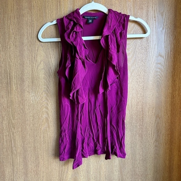 Banana Republic XS Tank Ruffle Blouse - Picture 1 of 5
